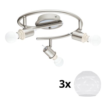 Eglo - LED spotlampe MY CHOICE 3xE14/4W/230V mat krom/hvid