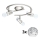 Eglo - LED spotlampe MY CHOICE 3xE14/4W/230V  mat krom/hvid/sort