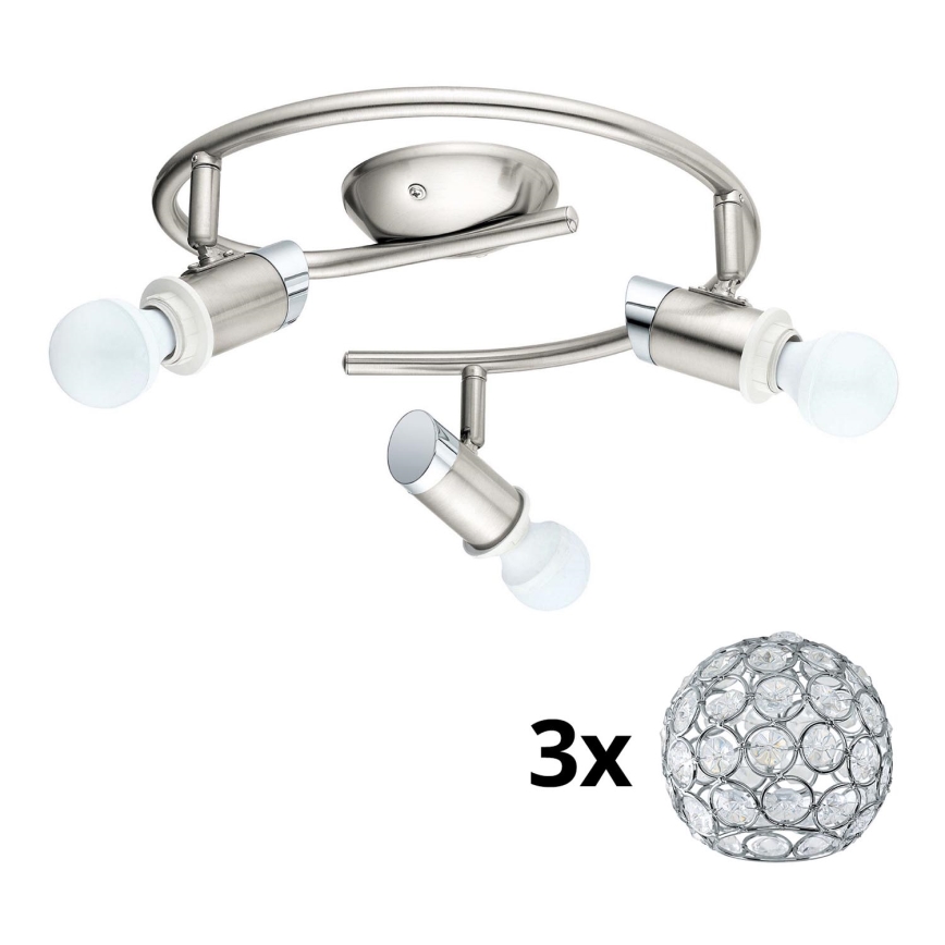 Eglo - LED spotlampe MY CHOICE 3xE14/4W/230V  mat krom