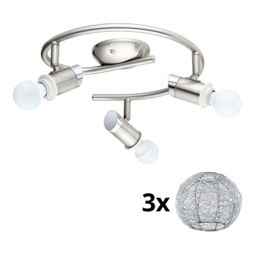Eglo - LED Spotlampe MY CHOICE 3xE14/4W/230V mat krom