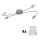 Eglo - LED spotlampe MY CHOICE 4xE14/4W/230V mat krom/cremefarvet