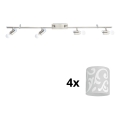 Eglo - LED spotlampe MY CHOICE 4xE14/4W/230V mat krom/hvid