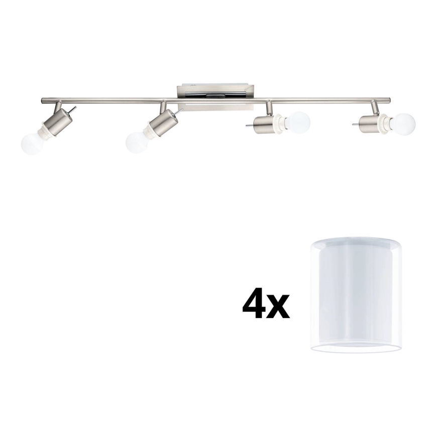 Eglo - LED spotlampe MY CHOICE 4xE14/4W/230V mat krom/hvid