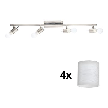 Eglo - LED spotlampe MY CHOICE 4xE14/4W/230V mat krom/hvid