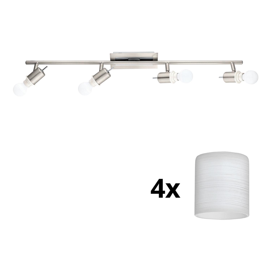 Eglo - LED spotlampe MY CHOICE 4xE14/4W/230V mat krom/hvid
