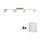 Eglo - LED spotlampe MY CHOICE 4xE14/4W/230V mat krom/hvid