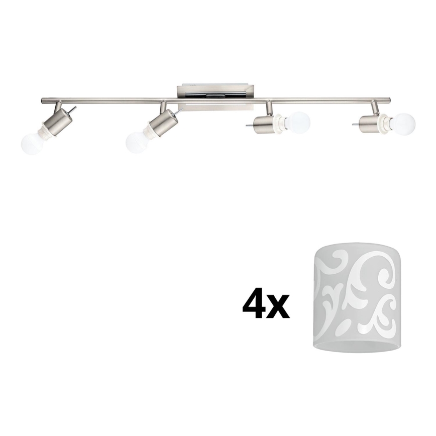 Eglo - LED spotlampe MY CHOICE 4xE14/4W/230V mat krom/hvid