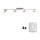 Eglo - LED spotlampe MY CHOICE 4xE14/4W/230V mat krom/hvid