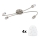 Eglo - LED spotlampe MY CHOICE 4xE14/4W/230V mat krom/hvid