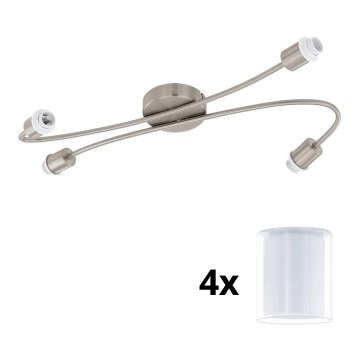 Eglo - LED spotlampe MY CHOICE 4xE14/4W/230V mat krom/hvid