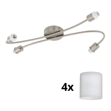 Eglo - LED spotlampe MY CHOICE 4xE14/4W/230V mat krom/hvid