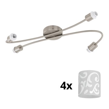 Eglo - LED spotlampe MY CHOICE 4xE14/4W/230V mat krom/hvid