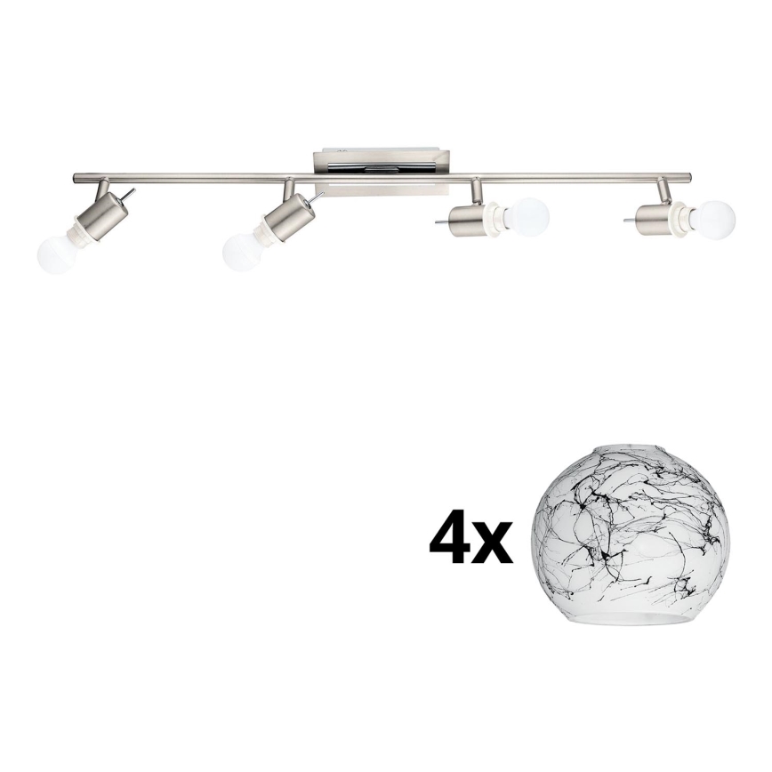 Eglo - LED spotlampe MY CHOICE 4xE14/4W/230V mat krom/hvid/sort