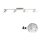 Eglo - LED spotlampe MY CHOICE 4xE14/4W/230V mat krom/hvid/sort