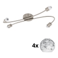 Eglo - LED spotlampe MY CHOICE 4xE14/4W/230V mat krom/hvid/sort