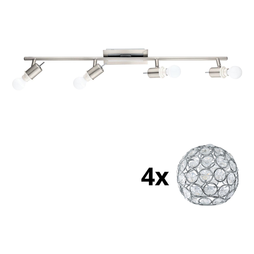 Eglo - LED spotlampe MY CHOICE 4xE14/4W/230V mat krom