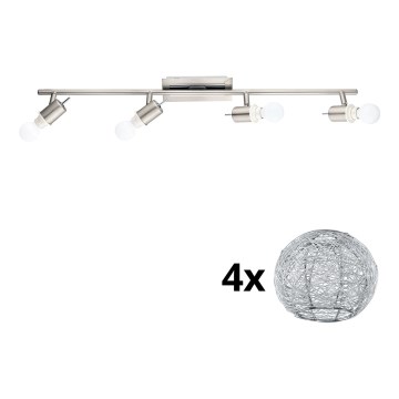 Eglo - LED spotlampe MY CHOICE 4xE14/4W/230V mat krom