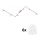 Eglo - LED spotlampe MY CHOICE 6xE14/4W/230V mat krom/hvid