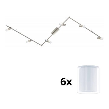 Eglo - LED spotlampe MY CHOICE 6xE14/4W/230V mat krom/hvid