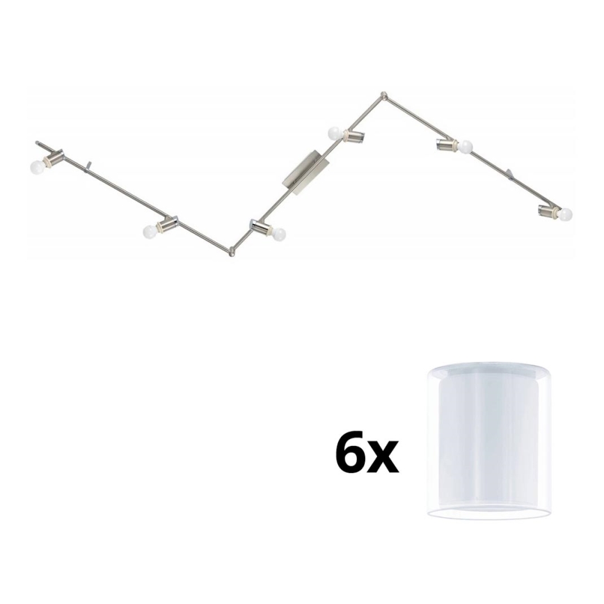 Eglo - LED spotlampe MY CHOICE 6xE14/4W/230V mat krom/hvid