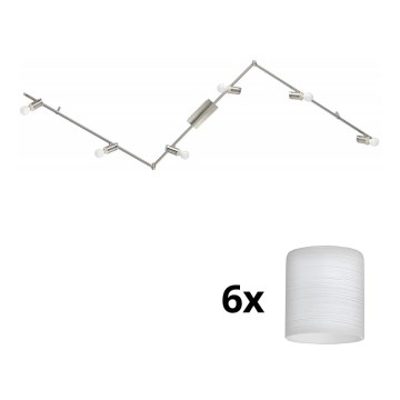 Eglo - LED spotlampe MY CHOICE 6xE14/4W/230V mat krom/hvid