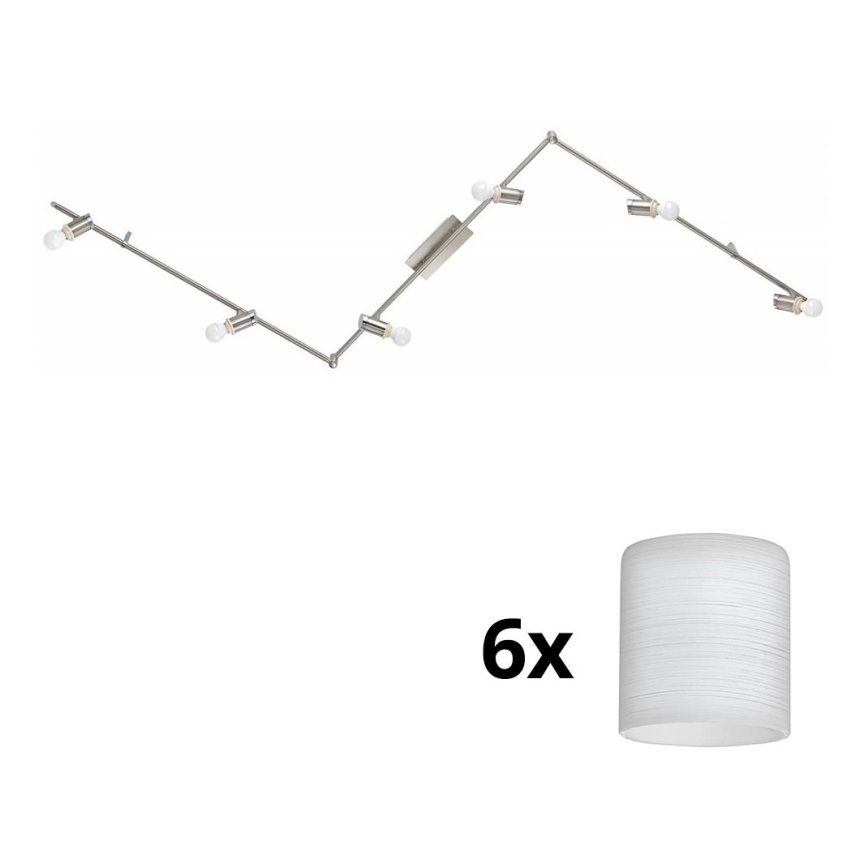 Eglo - LED spotlampe MY CHOICE 6xE14/4W/230V mat krom/hvid
