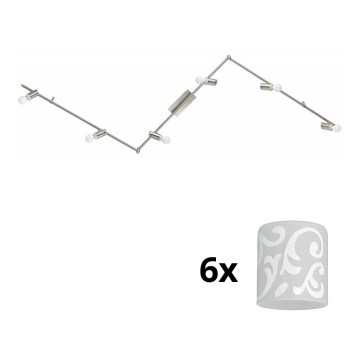 Eglo - LED spotlampe MY CHOICE 6xE14/4W/230V mat krom/hvid