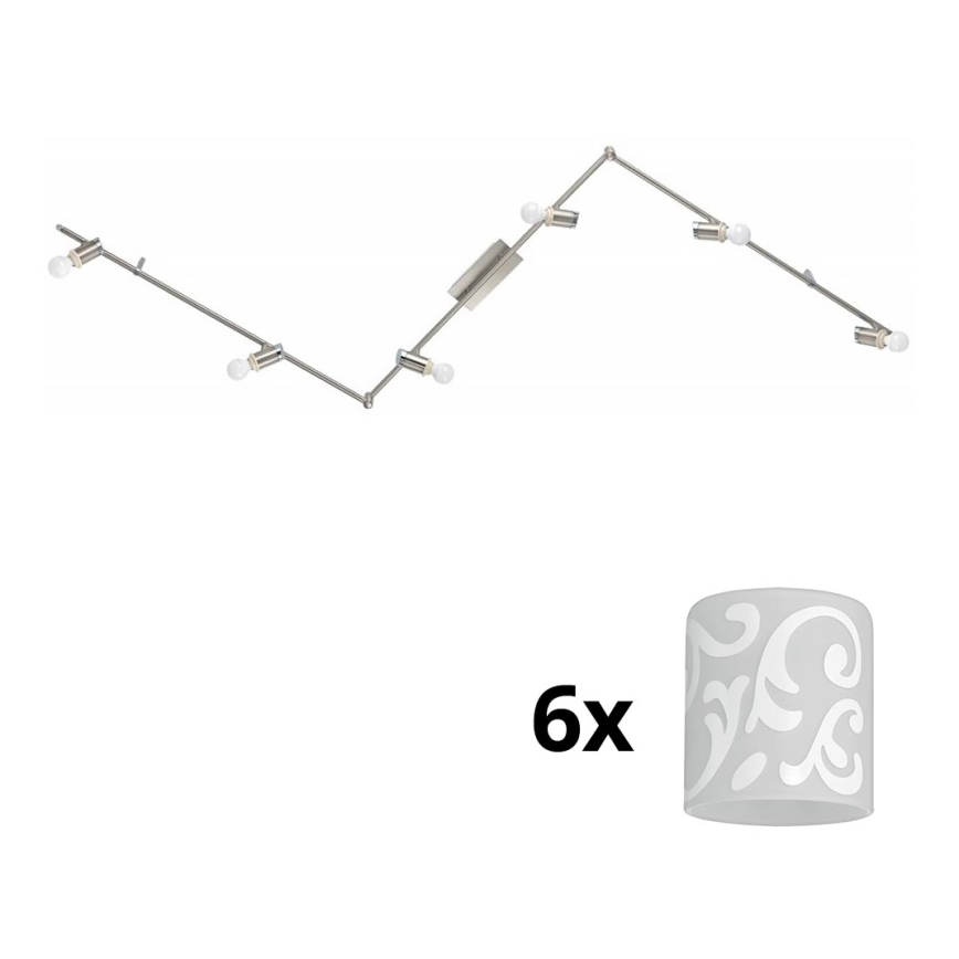 Eglo - LED spotlampe MY CHOICE 6xE14/4W/230V mat krom/hvid