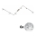 Eglo - LED spotlampe MY CHOICE 6xE14/4W/230V mat krom/hvid/sort