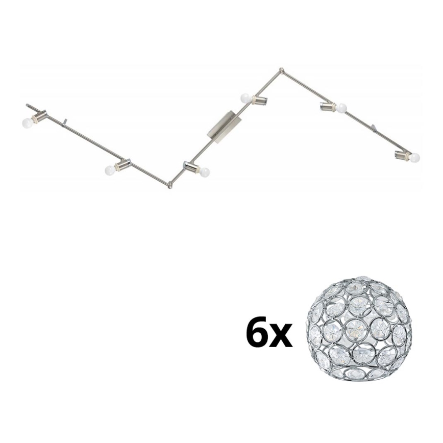 Eglo - LED spotlampe MY CHOICE 6xE14/4W/230V mat krom