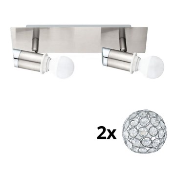 Eglo - LED Spotlys MY CHOICE 2xE14/4W/230V mat krom