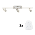 Eglo - LED Spotlys MY CHOICE 3xE14/40W/230V mat krom/hvid