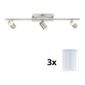Eglo - LED Spotlys MY CHOICE 3xE14/40W/230V mat krom/hvid