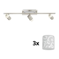 Eglo - LED Spotlys MY CHOICE 3xE14/40W/230V mat krom/hvid