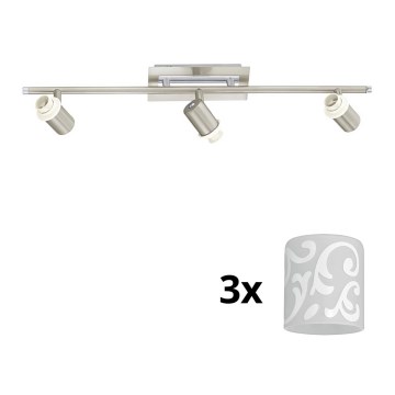 Eglo - LED Spotlys MY CHOICE 3xE14/40W/230V mat krom/hvid