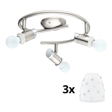 Eglo - LED Spotlys MY CHOICE 3xE14/4W/230V mat krom/hvid