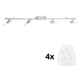 Eglo - LED Spotlys MY CHOICE 4xE14/4W/230V mat krom/hvid