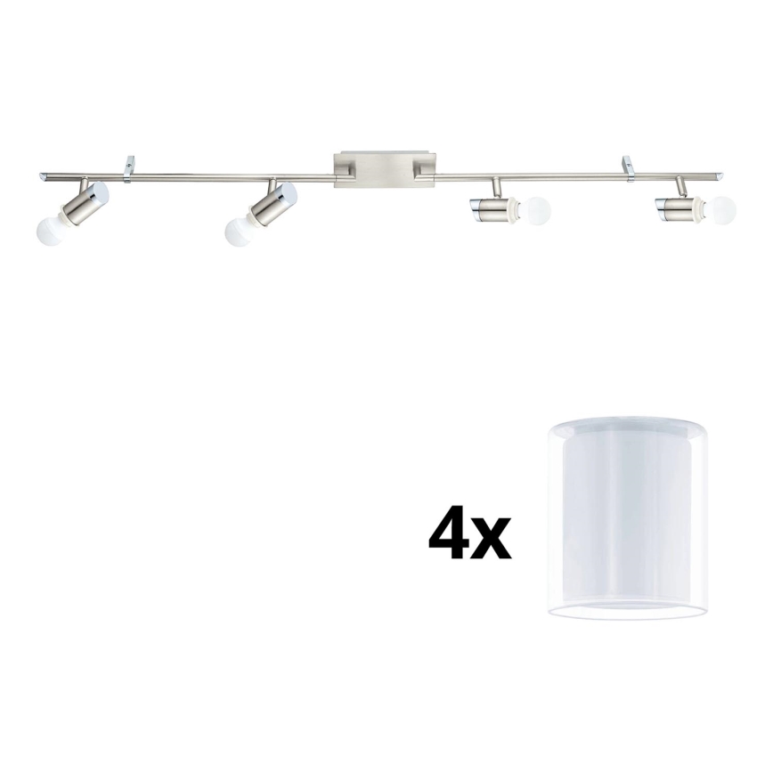 Eglo - LED Spotlys MY CHOICE 4xE14/4W/230V mat krom/hvid