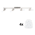 Eglo - LED Spotlys MY CHOICE 4xE14/4W/230V mat krom/hvid