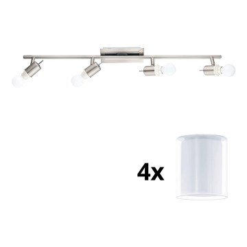 Eglo - LED Spotlys MY CHOICE 4xE14/4W/230V mat krom/hvid