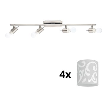 Eglo - LED Spotlys MY CHOICE 4xE14/4W/230V mat krom/hvid