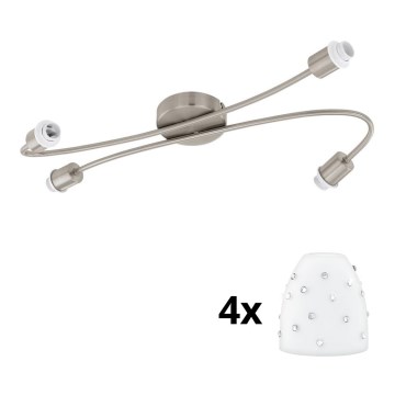 Eglo - LED Spotlys MY CHOICE 4xE14/4W/230V mat krom/hvid