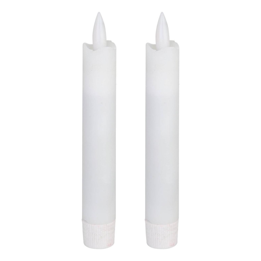 Eglo - LED stearinlys 2 stk. LED/1xAAA 15 cm hvid
