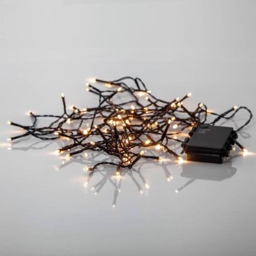 Eglo - LED Udendørs Julelys Kæde 80xLED/3xAA 6,1m IP44