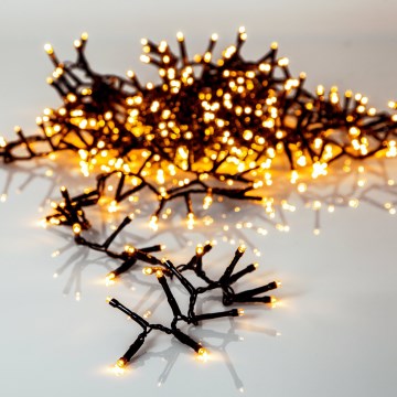 Eglo - LED udendørs julelyskæde 1200xLED 29m IP44 varm hvid