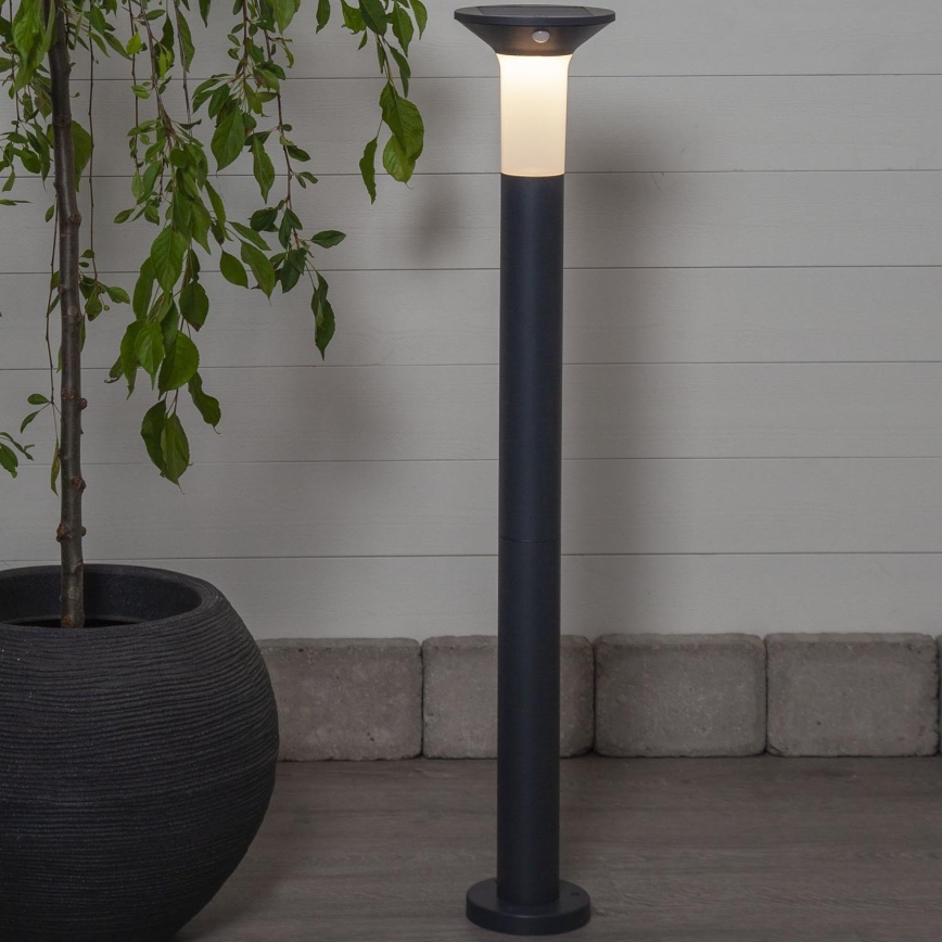 Eglo - LED udendørs solcellelampe med sensor 6xLED/0,03W/3,7V 1500 mAh IP44