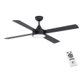 Eglo - LED ventilator dæmpbar LED/20W/230V + fjernbetjening sort