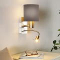 Eglo - LED væglampe 1xE27/40W+LED/3,5W grå