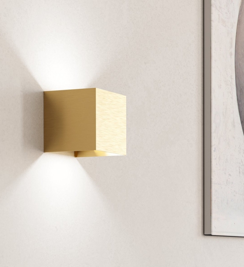 Eglo - LED væglampe 2xLED/1,5W/230V 3000K guldfarvet