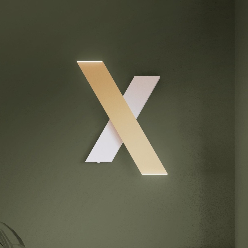 Eglo - LED væglampe 2xLED/5W/230V 3000K guldfarvet/hvid